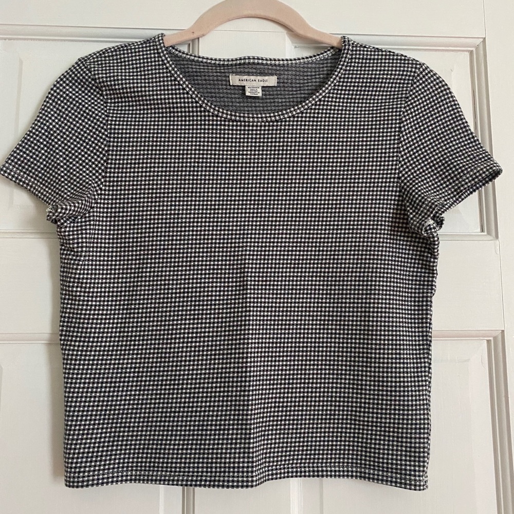 Gangnam print American Eagle top